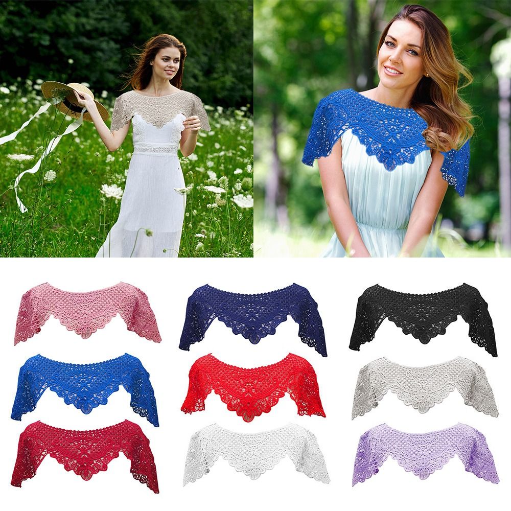 Lace Hollow Sunscreen Shawl Su – Women'S Fashion Knitwear recenzja i cena