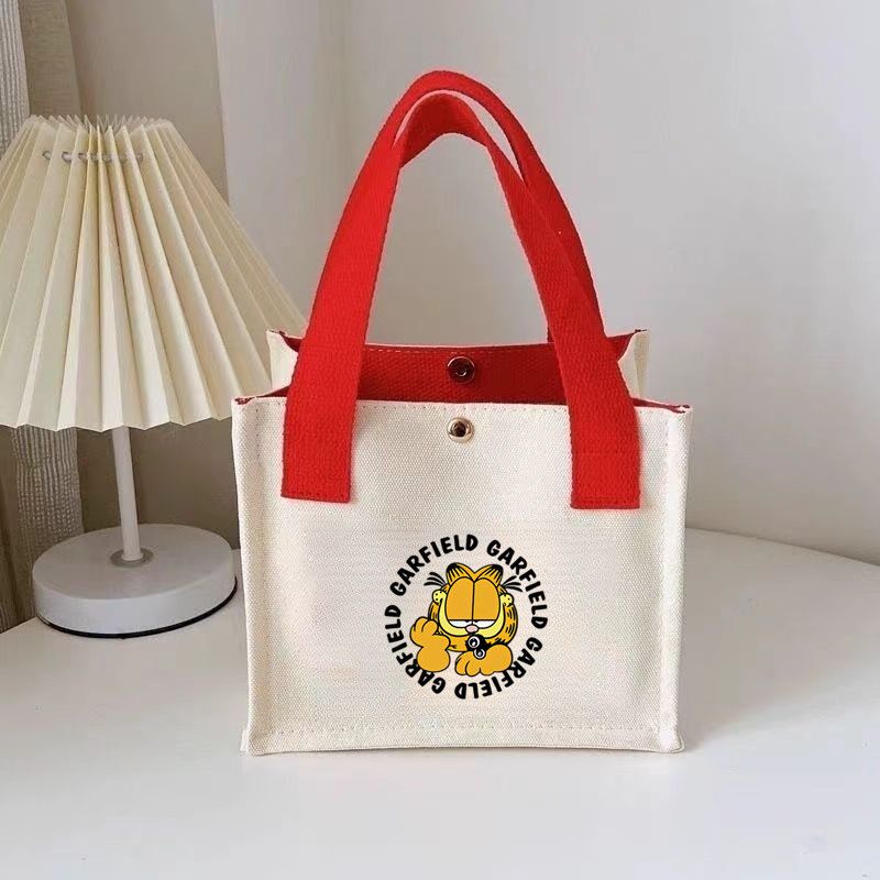 Garfield anime cartoon cute st – Canvas Tote Bag recenzja i cena