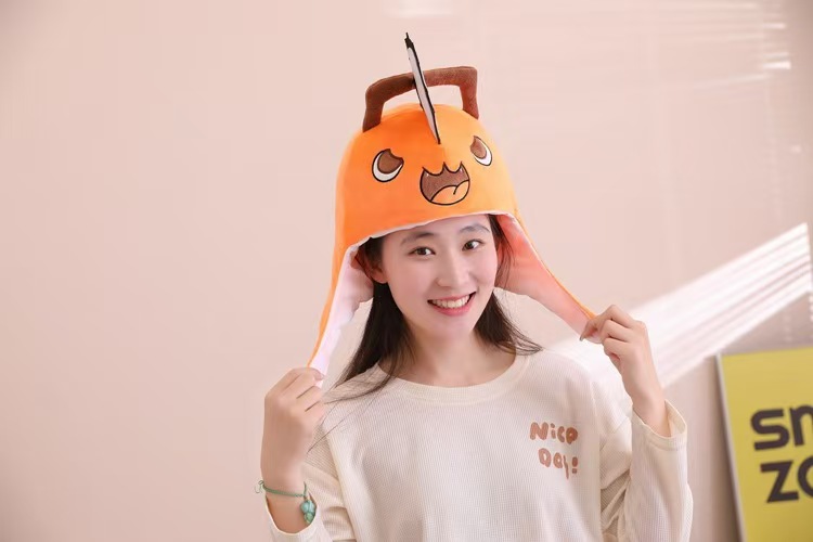Anime Chainsaw Man Pochita Cos – Women Fashion Hats recenzja i cena