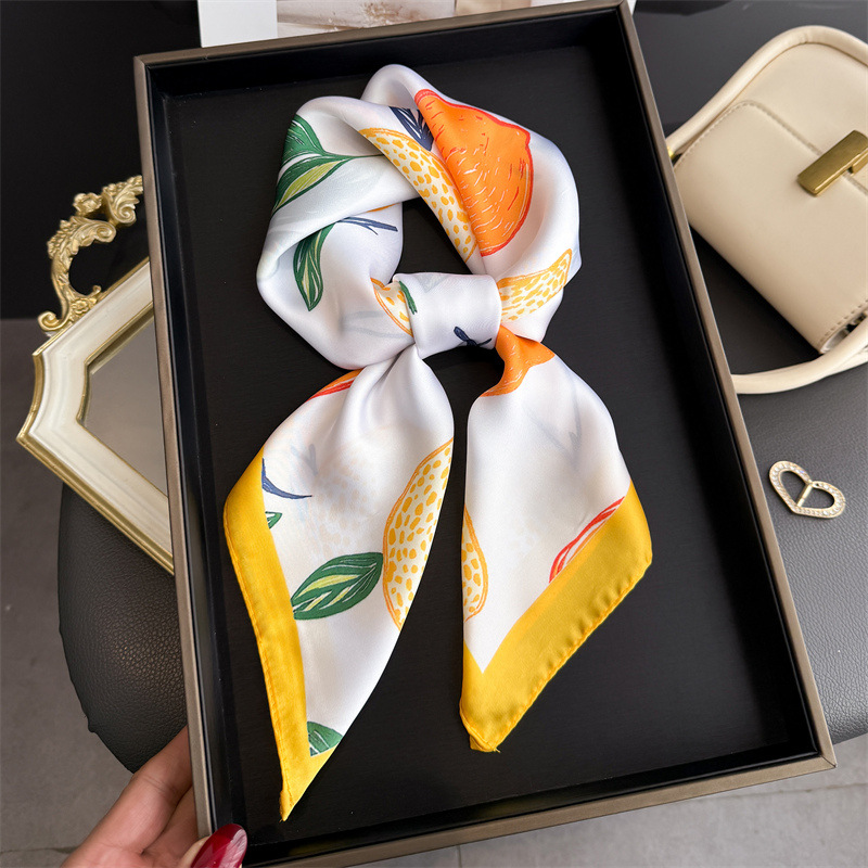 2026 New Fruit Print Silk Squa – Women Fashion Necktie recenzja i cena