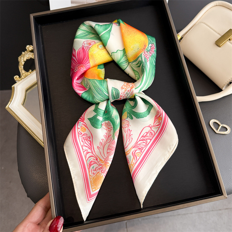 2026 New Fruit Print Silk Squa – Women Fashion Necktie recenzja i cena