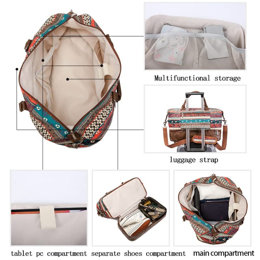 Garment Bag with Shoes Compart – Canvas Tote Bag recenzja i cena
