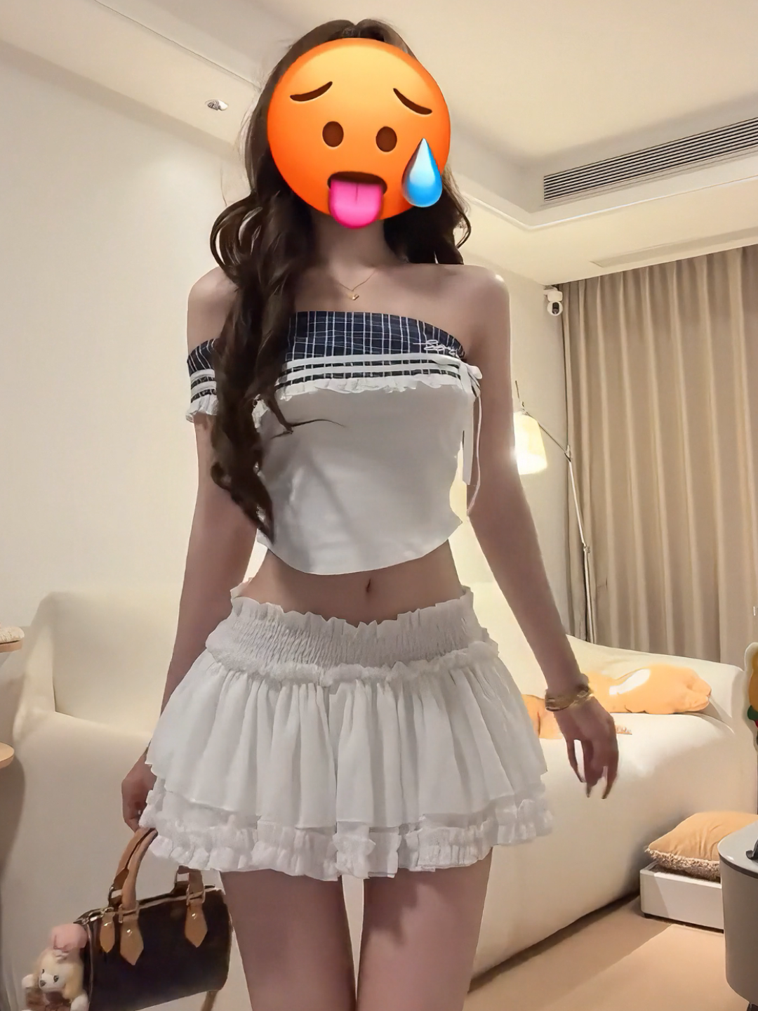 Sexy Plaid Two-Piece Set with  – Women'S Young Fashion recenzja i cena