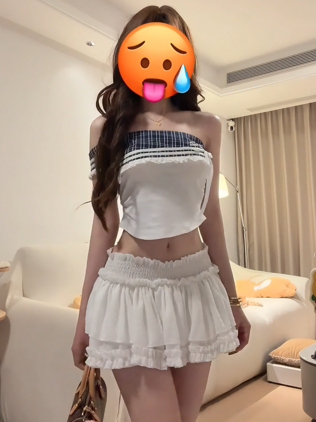 Sexy Plaid Two-Piece Set with  – Women'S Young Fashion recenzja i cena