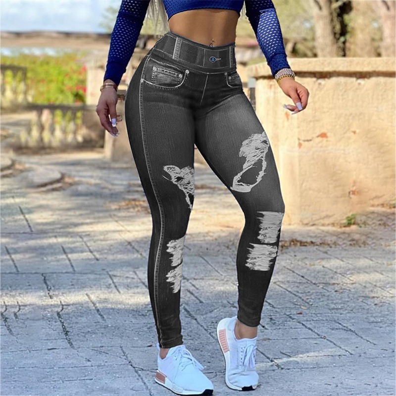 2026 New Denim Leggings  High  – High Waist Leggings recenzja i cena