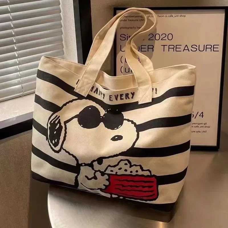 Snoopy Cartoon Large Capacity  – Canvas Tote Bag recenzja i cena