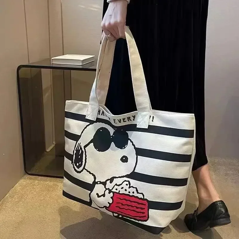 Snoopy Cartoon Large Capacity  – Canvas Tote Bag recenzja i cena