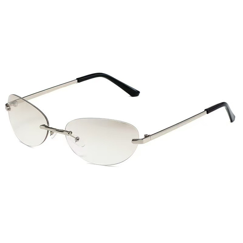 Rimless  Oval Sun Glasses for  – Women'S Fashion Eyewear recenzja i cena