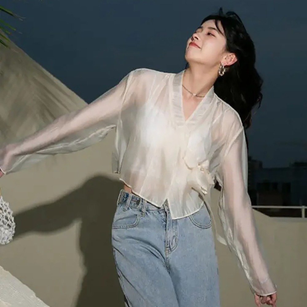 Hanfu Style Modal Ice Silk Sha – Women'S Fashion Knitwear recenzja i cena