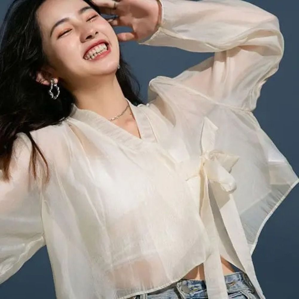 Hanfu Style Modal Ice Silk Sha – Women'S Fashion Knitwear recenzja i cena