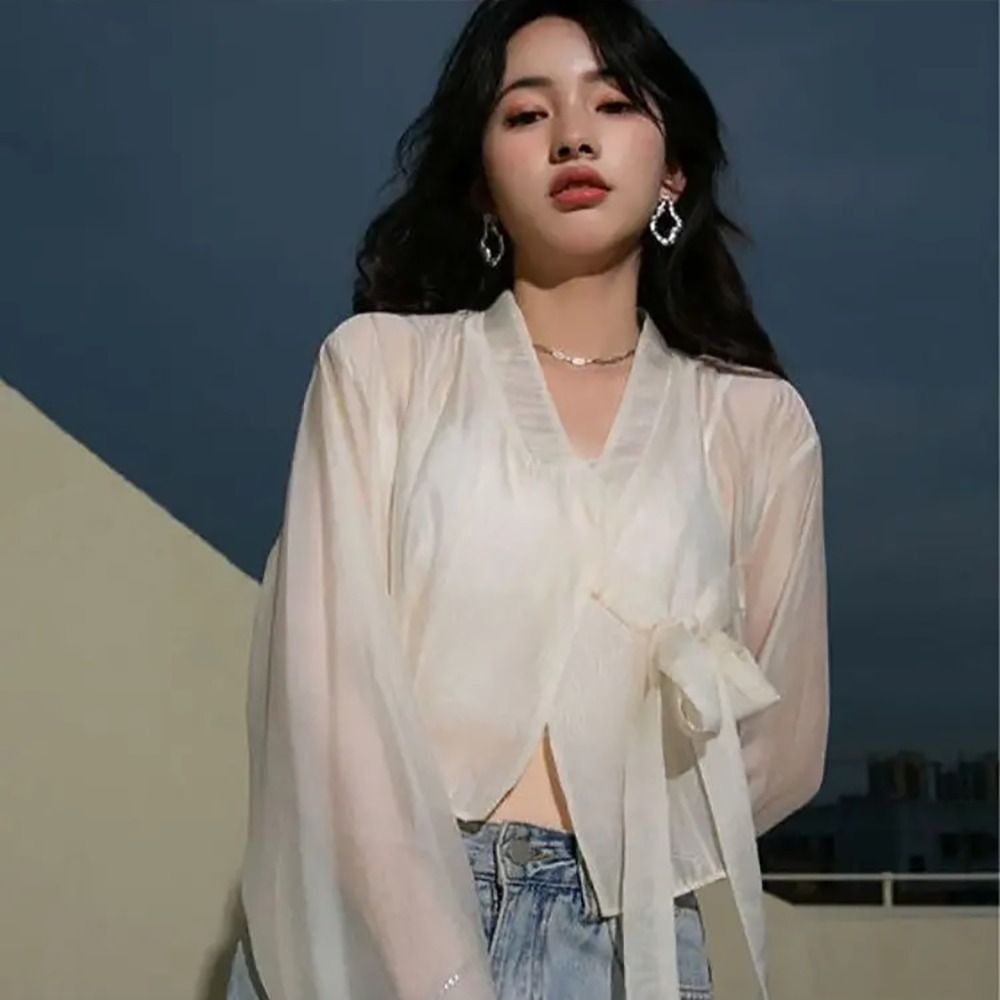 Hanfu Style Modal Ice Silk Sha – Women'S Fashion Knitwear recenzja i cena