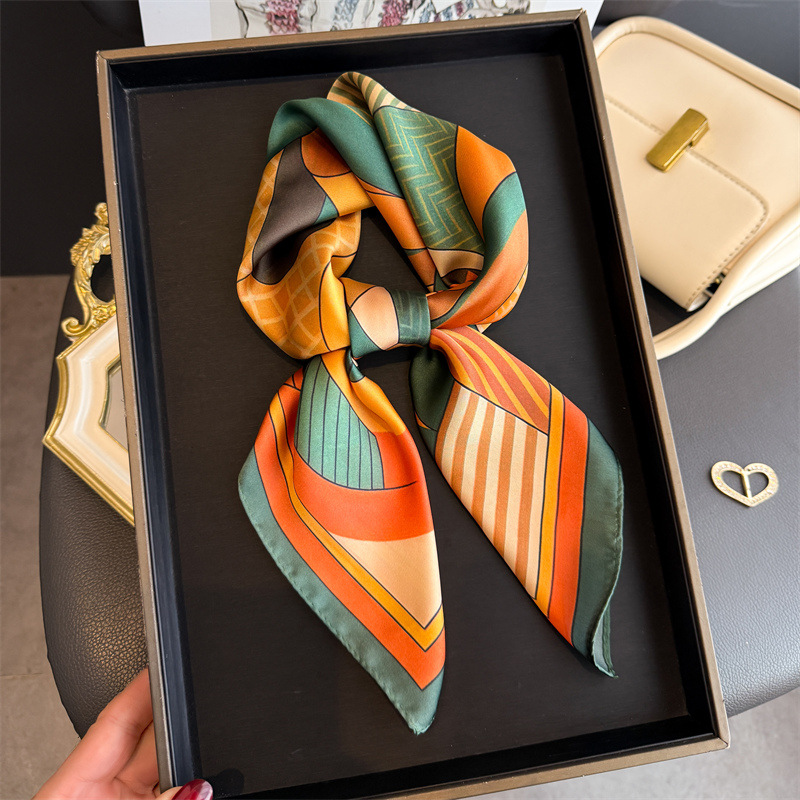 2026 New Geometry Print Silk S – Women Fashion Necktie recenzja i cena