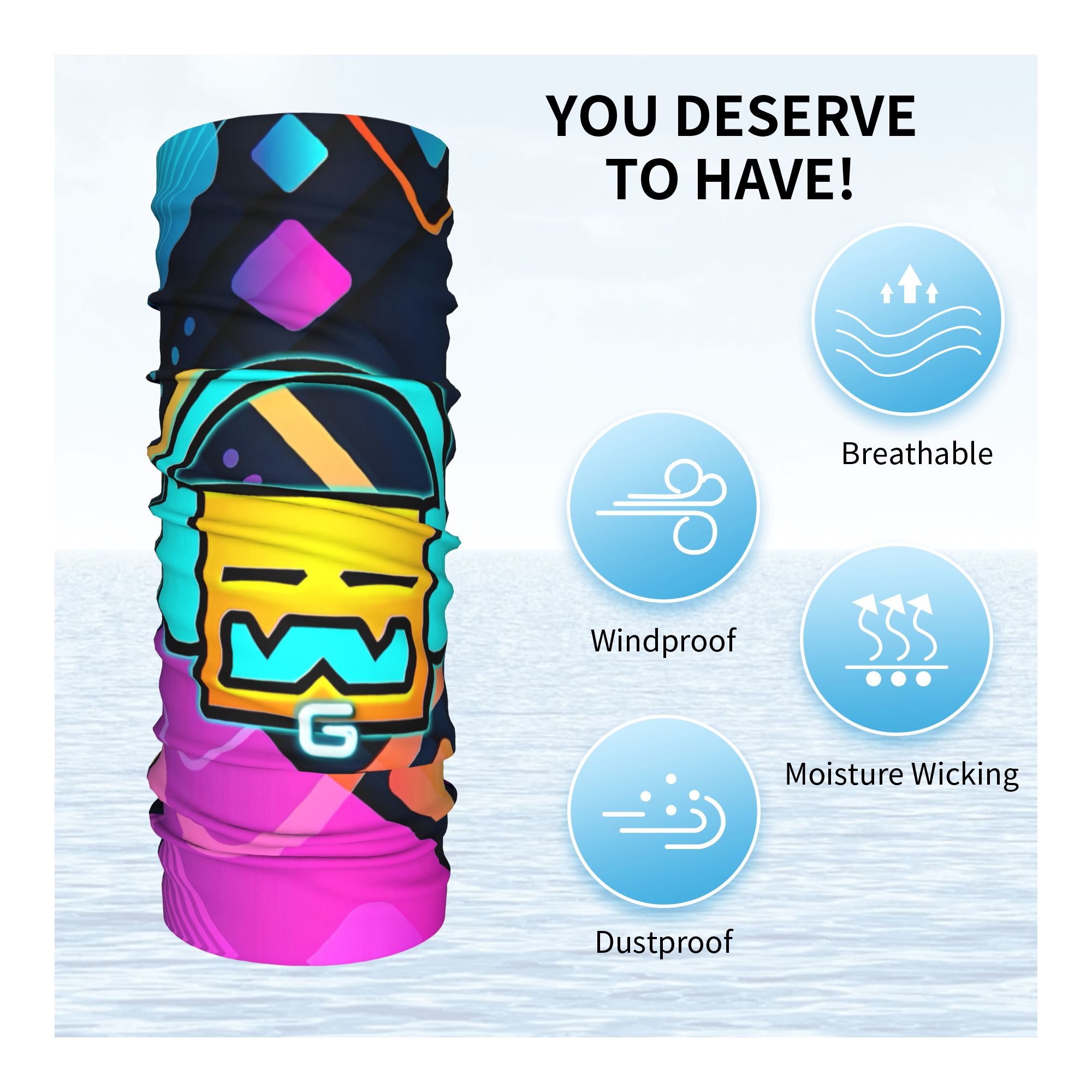 Geometry Dash Bandana Neck Cov – Women Fashion Video recenzja i cena
