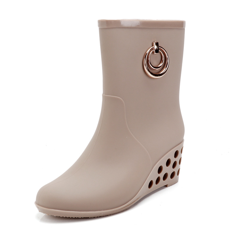 Fashion Wedge Heel Rain  Boots – Women'S Fashion Gumboots recenzja i cena