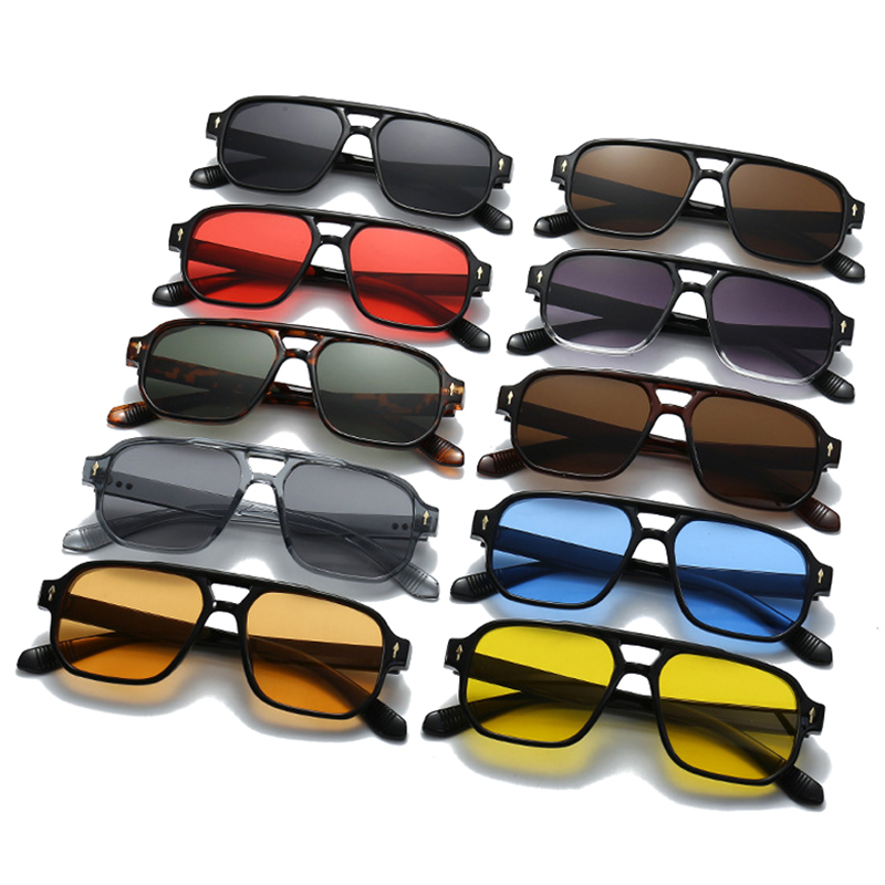 Vintage Double Bridges Men Squ – Women'S Fashion Eyewear recenzja i cena