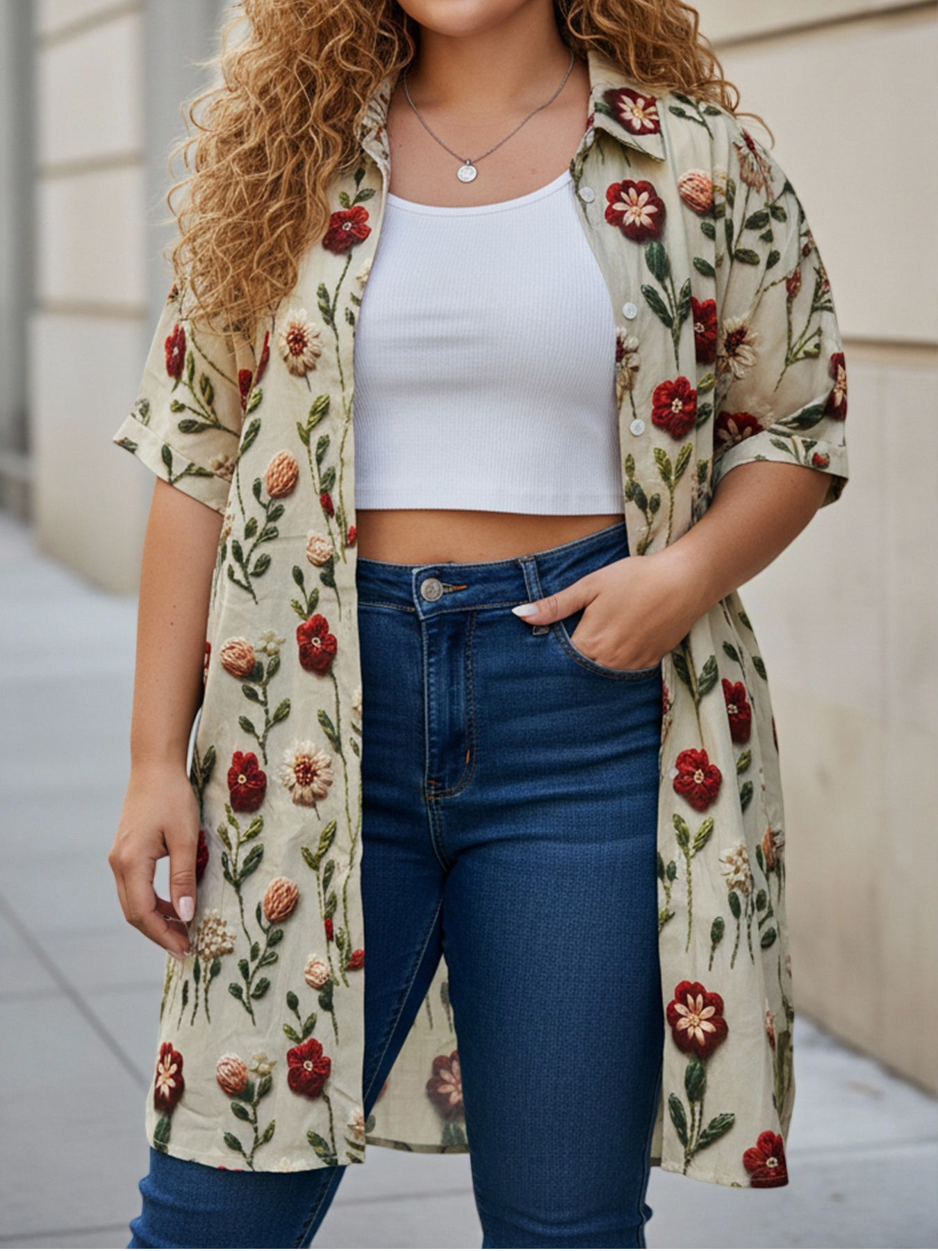 Plus Size Women's Longline Ove – Women'S Fashion Knitwear recenzja i cena