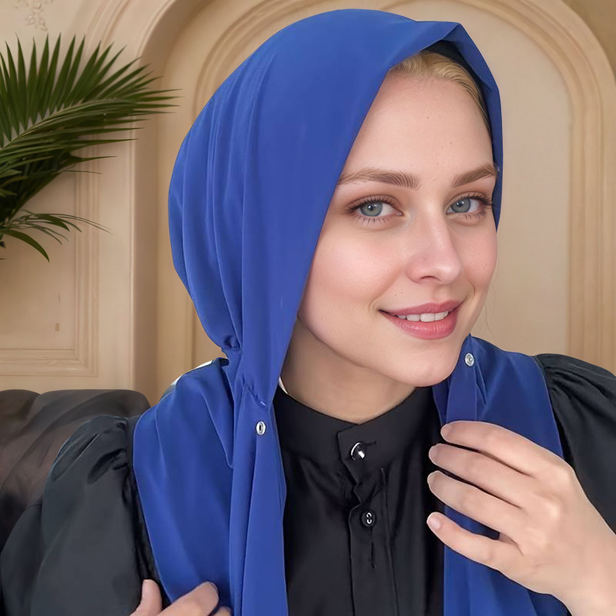 Muslim fashion simple solid co – Women Fashion Hats recenzja i cena