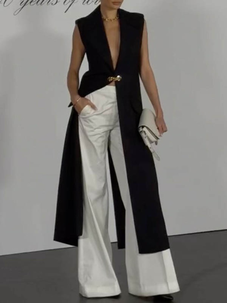 Women's Solid Black Sleeveless – Women'S Fashion Trends 2026 Spring Summer recenzja i cena