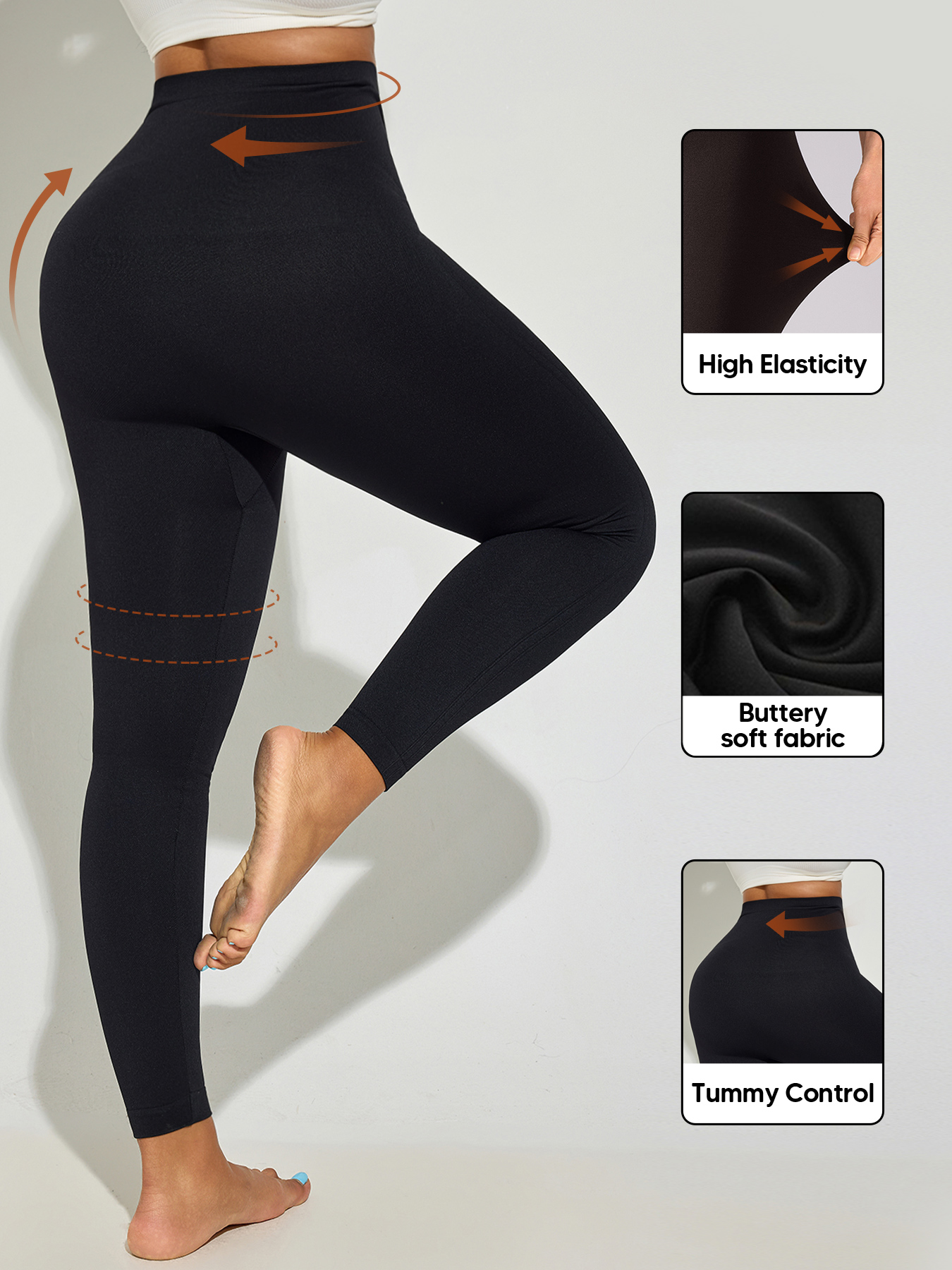 Plus Size Shapewear Anti Cellu – High Waist Leggings recenzja i cena